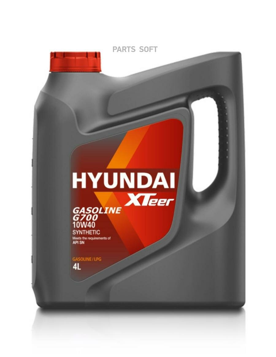 HYUNDAI-XTEER 1041014 Масло моторное XTeer Gasoline G700 10W40 4л