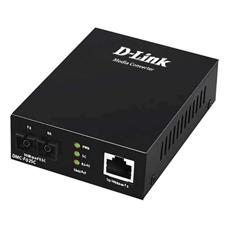 Медиаконвертер D-Link Twisted-pair to Multi-mode (2km SC) (DMC-F02SC/B1A)