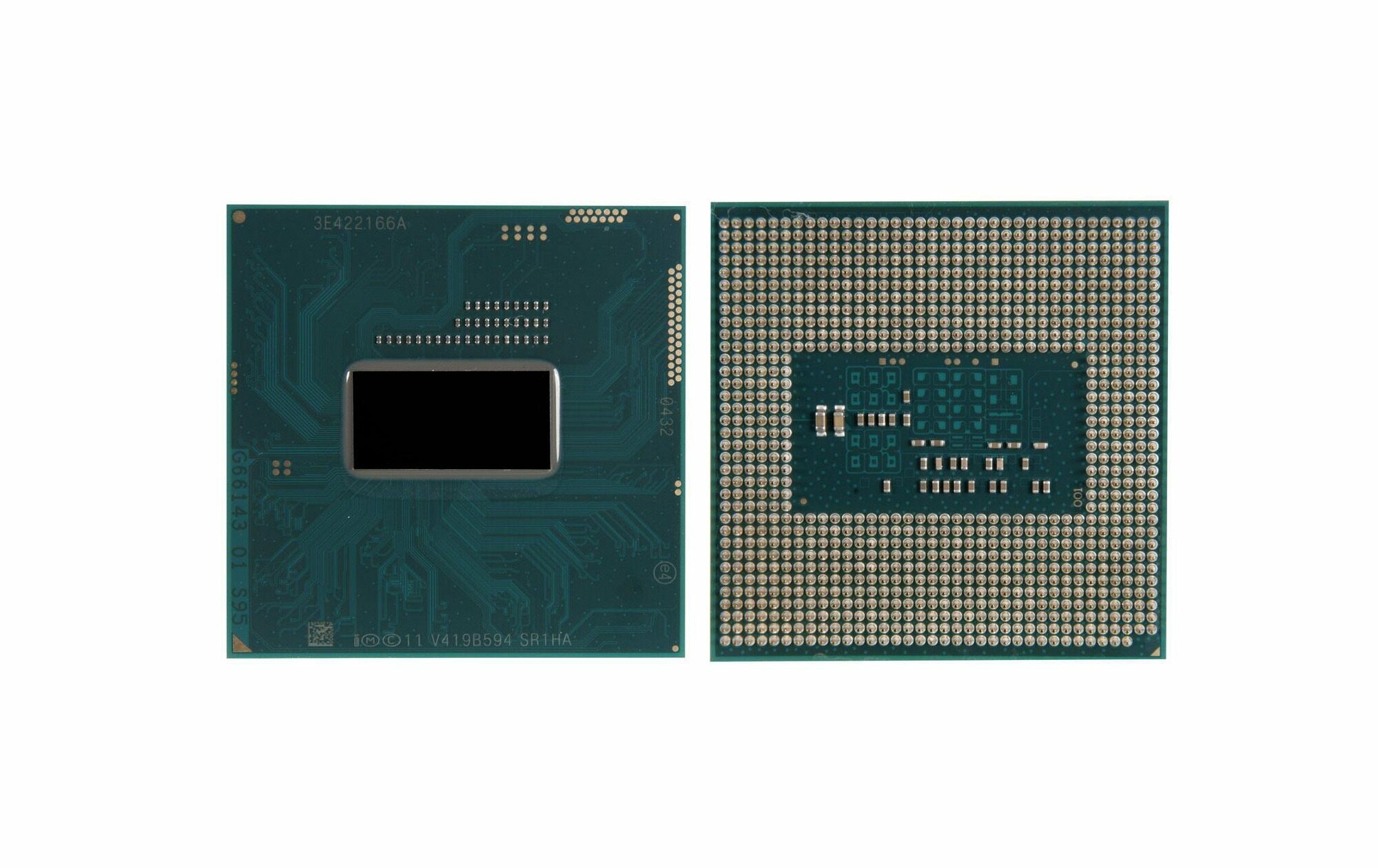 SR1HA Процессор для ноутбука Intel Core i5 Mobile 4200M Socket G3 2.5 ГГц с разбора