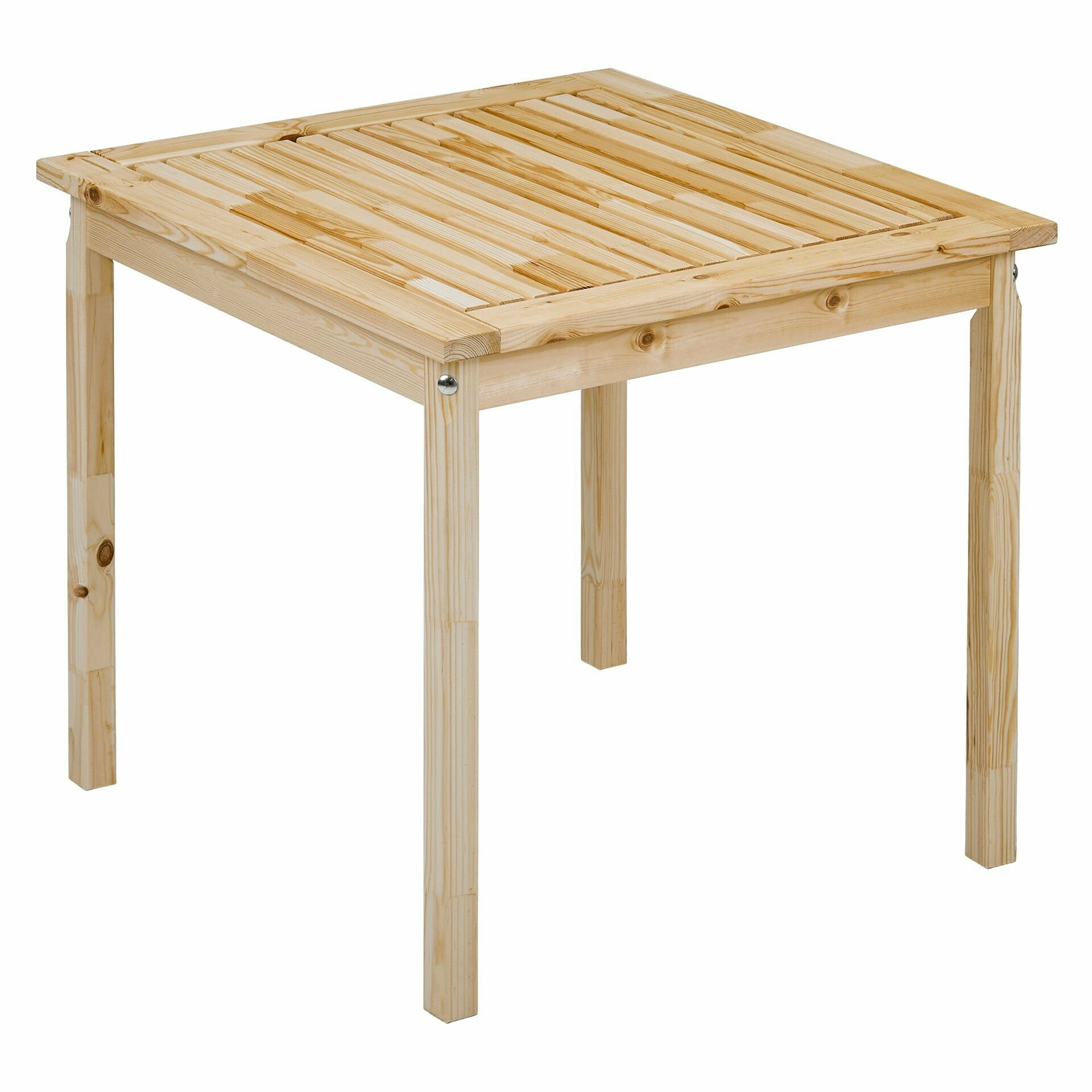 Стол деревянный для сада и дачи, квадратный, 80*80см, хольмен - фотография № 7