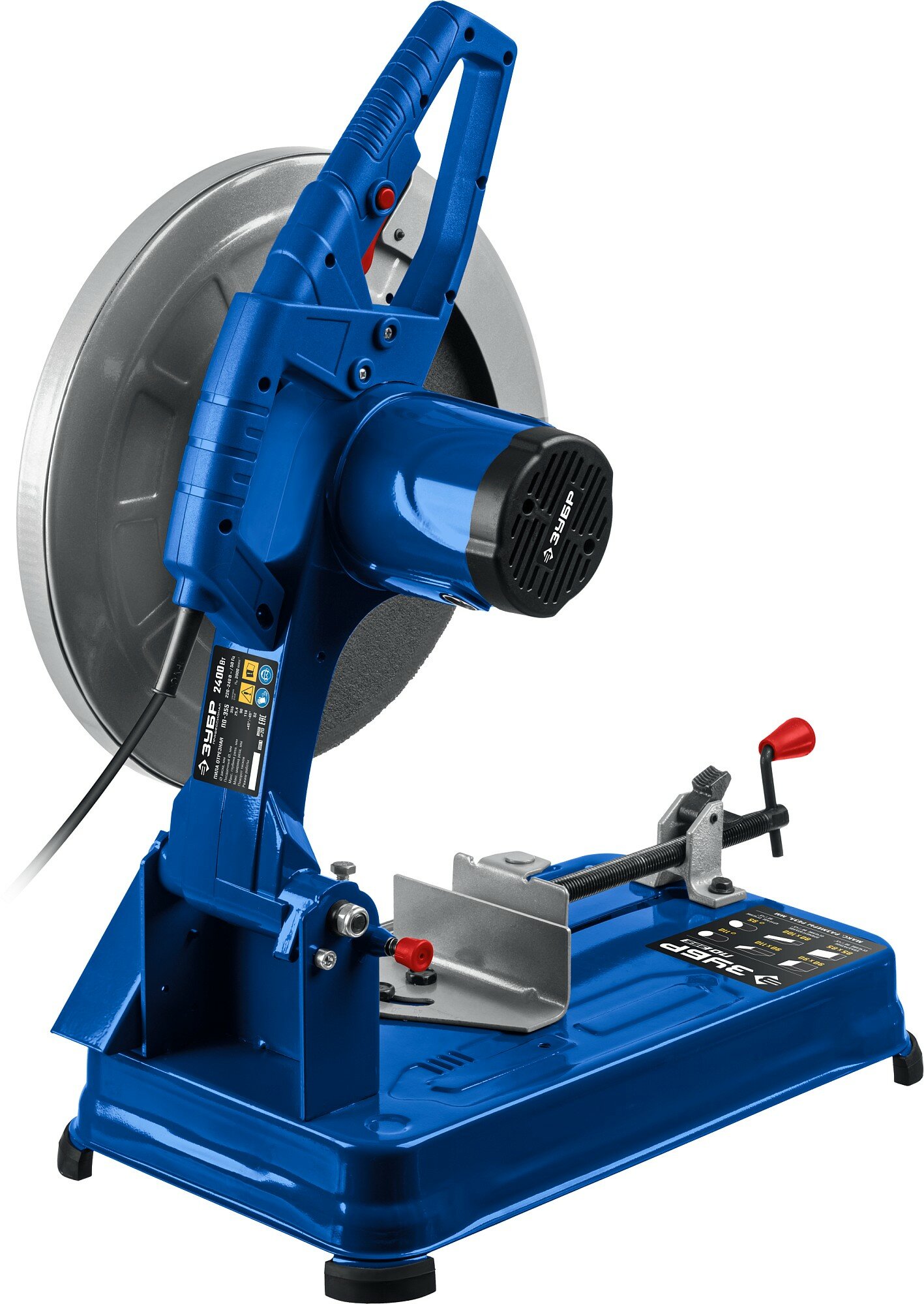 ЗУБР 355 мм, 2400 Вт, монтажная пила (отрезная), Профессионал (ПО-355) - фотография № 3