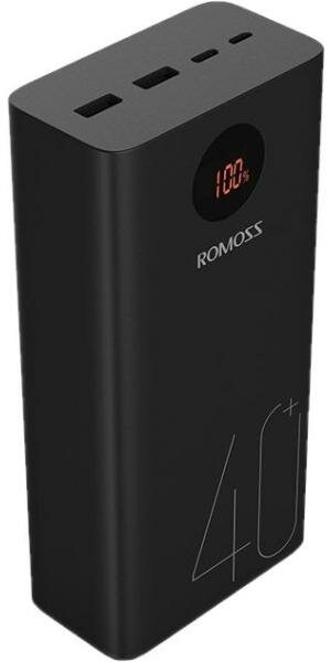 Внешний аккумулятор Power Bank 40000 мАч Romoss PEA40 черный