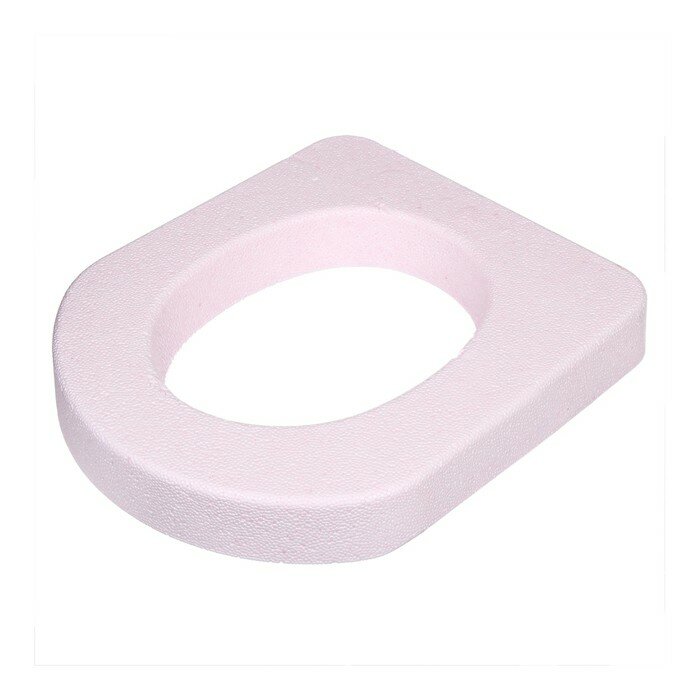 Сиденье для уличного туалета, 44 × 38 см, пенопласт, розовое - фотография № 6