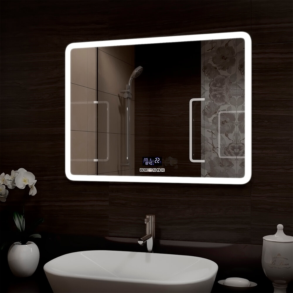 Зеркало "Demure LED" с многофункциональной панелью 800x600 - фотография № 3