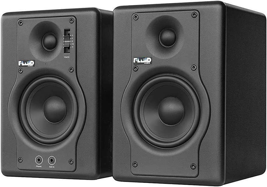 Fluid Audio F4 пара мониторов, двухполосные, 30 Вт RMS, с балансным/небалансным подключением