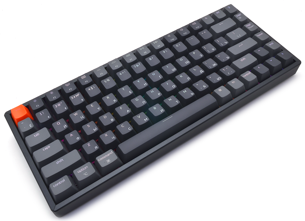 Клавиатура Keychron K2 v2, Gateron G Pro Red Switch, Bluetooth, RGB, grey