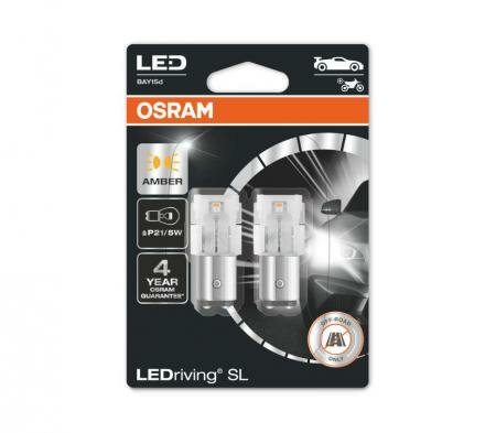 Лампа P21/5W 12V 1,3W LEDriving, 2шт. блистер OSRAM 7528DYP02B