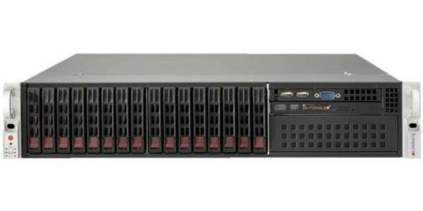 Сервер Supermicro SuperServer 2029P-C1RT без процессора/без ОЗУ/без накопителей/количество отсеков 25" hot swap: 16/2 x 1200 Вт/LAN 10 Гбит/c