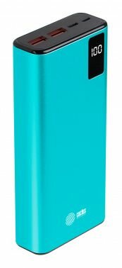Портативный аккумулятор (Power Bank) Cactus 20000mAh 3A 2xUSB голубой