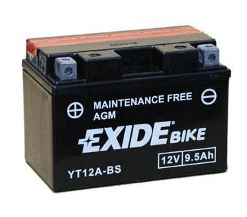 Аккумулятор мото EXIDE YT12A-BS 150x87x105