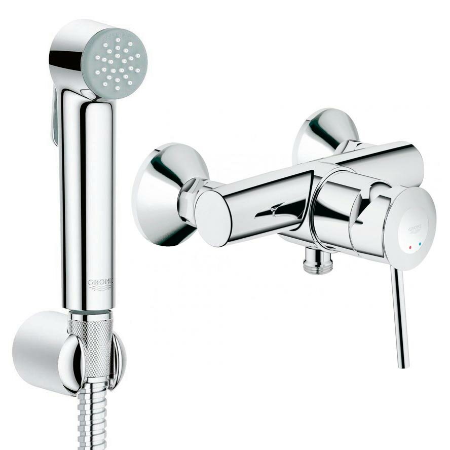 BauClassic 55057001 гигиенический душ со смесителем Grohe