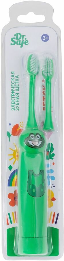 Электрическая зубная щетка DR.SAFE Kids ЭЗЩ-6000 цвет:зеленый [18033]