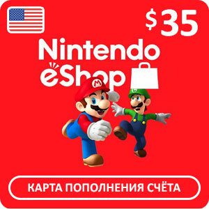 Подарочная карта Nintendo eShop - 35 USD