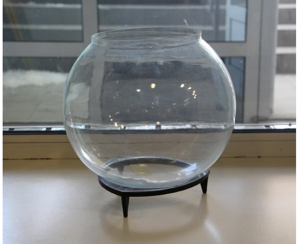Круглый аквариум - 24 литра, на подставке - фотография № 3