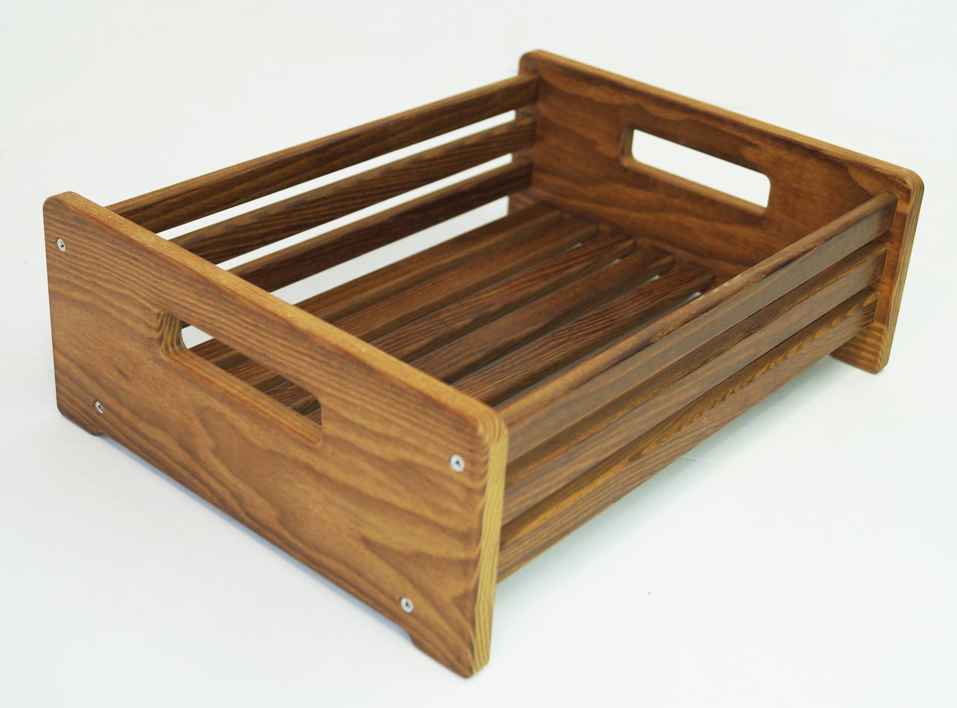 Корзинка для хранения деревянная из термо древесины Премиум - фотография № 3