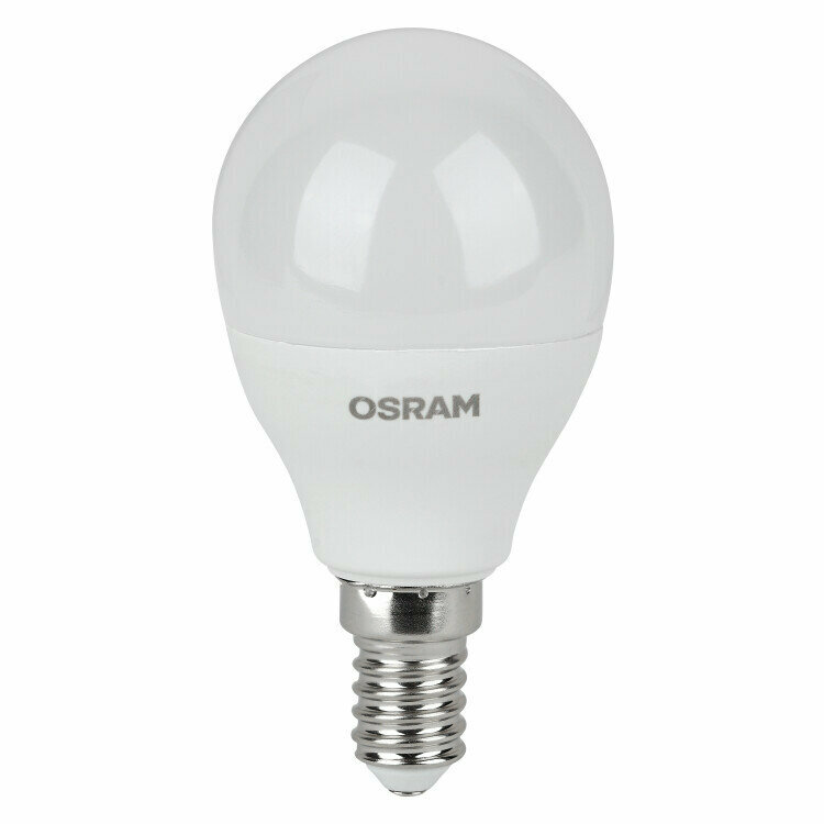 Лампа светодиод. (LED) Шар Е14 10Вт 800лм 4000К 230В матов. Osram