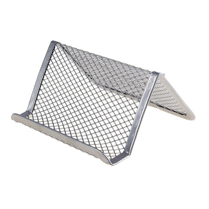 фото Подставка для визиток, серая, сетка, 2 штуки