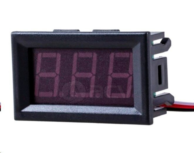 фото Вольтметр цифровой 9-12V 50Ма красный