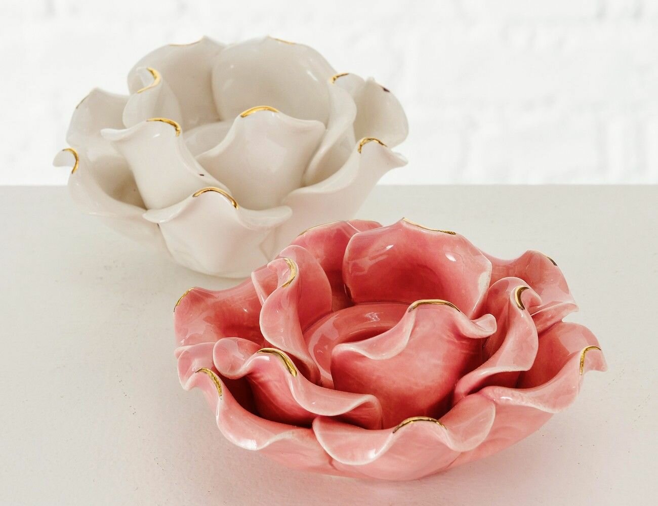 Керамический подсвечник розайо для одной свечи, молочный белый, 11 см, Boltze - фотография № 7