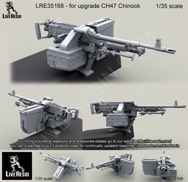 LRE35168 Пулеметная установка M240D в проем заднего пандуса вертолета CH47 Chinook