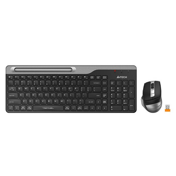 A-4Tech Клавиатура + мышь A4Tech Fstyler FB2535C клав:черный серый мышь:черный серый USB беспроводная Blueto