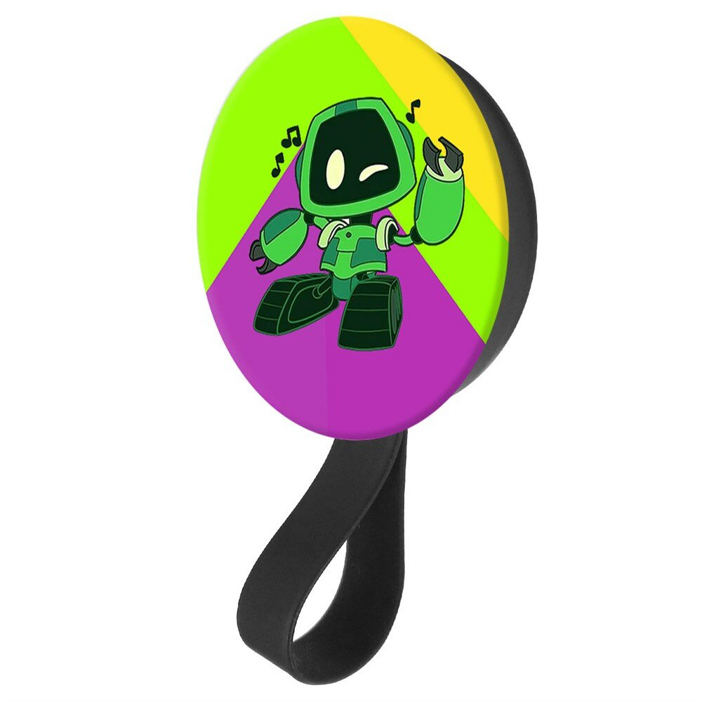 фото Кольцо-держатель с зеркалом Krutoff для телефона Хаги Ваги - Буги-бот рисунок