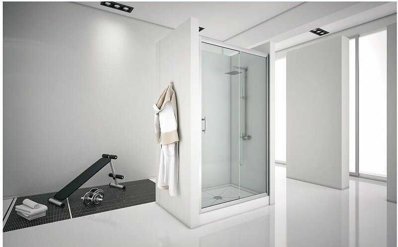 Душевая дверь в нишу Aquanet Alfa NAA6121 160, прозрачное стекло - фото №5