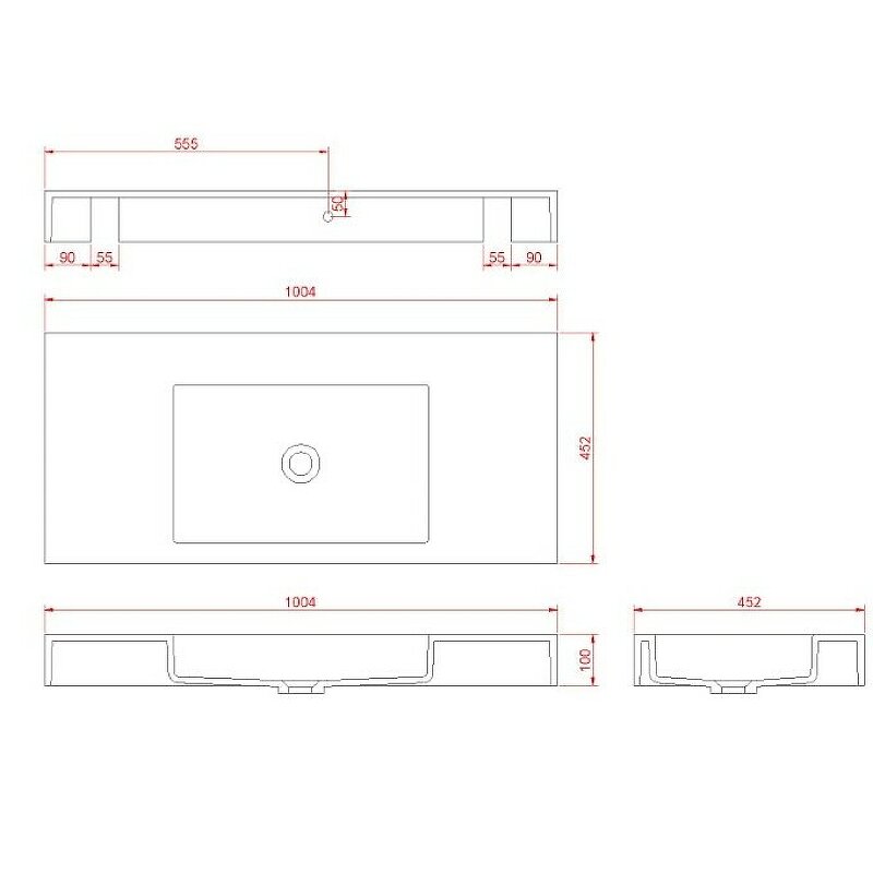 Раковина Boheme Armadi Art Flat 100 888-100 Белая матовая - фотография № 4