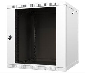 Телекоммуникационный серверный шкаф 19 дюймов настенный 15u 600х450 cерый дверь стекло, Alvm-b15.450g