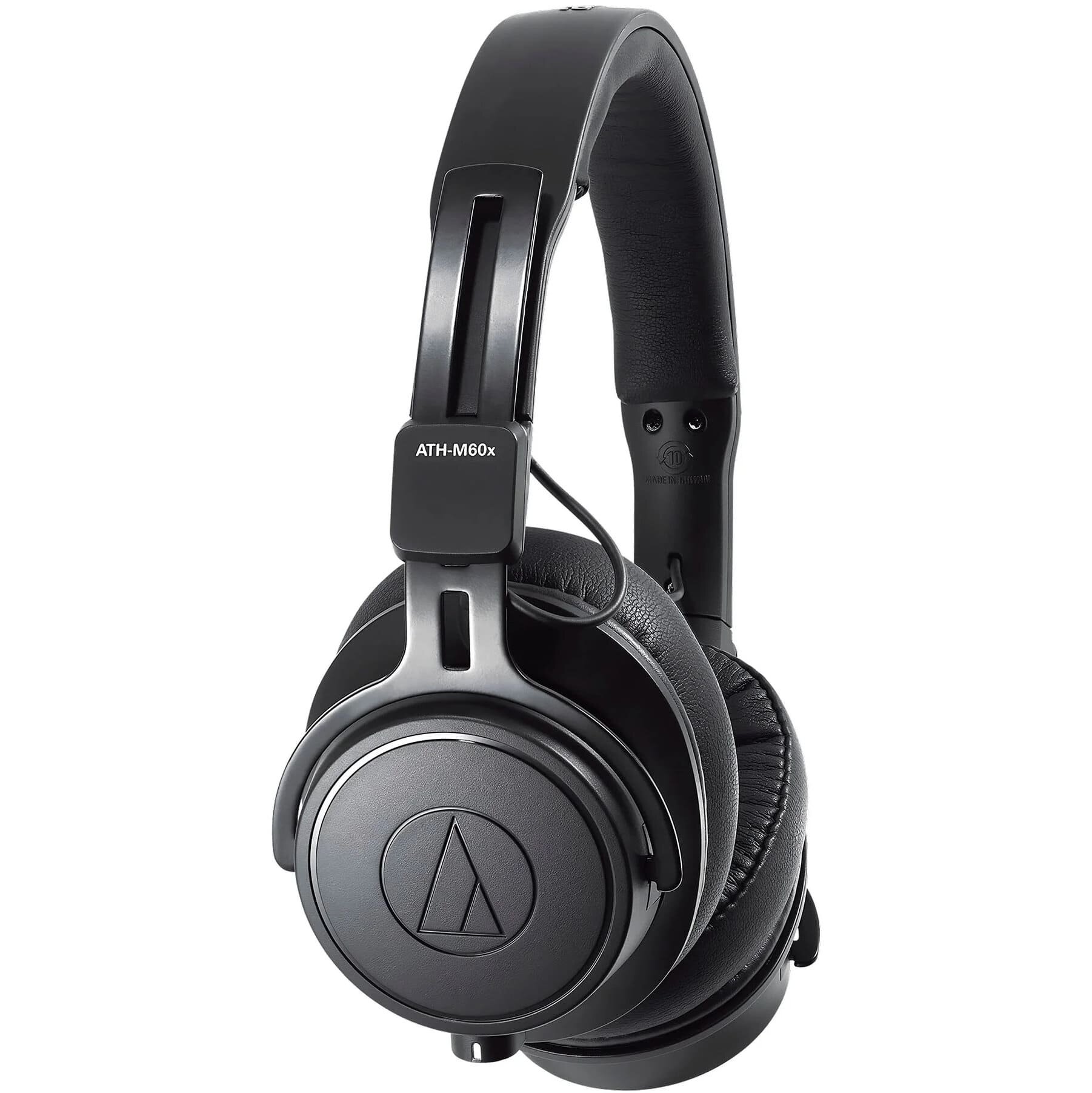 Наушники AUDIO-TECHNICA ATH-M60X, 3.5 мм/6.3 мм, накладные, черный [80000093] - фото №5