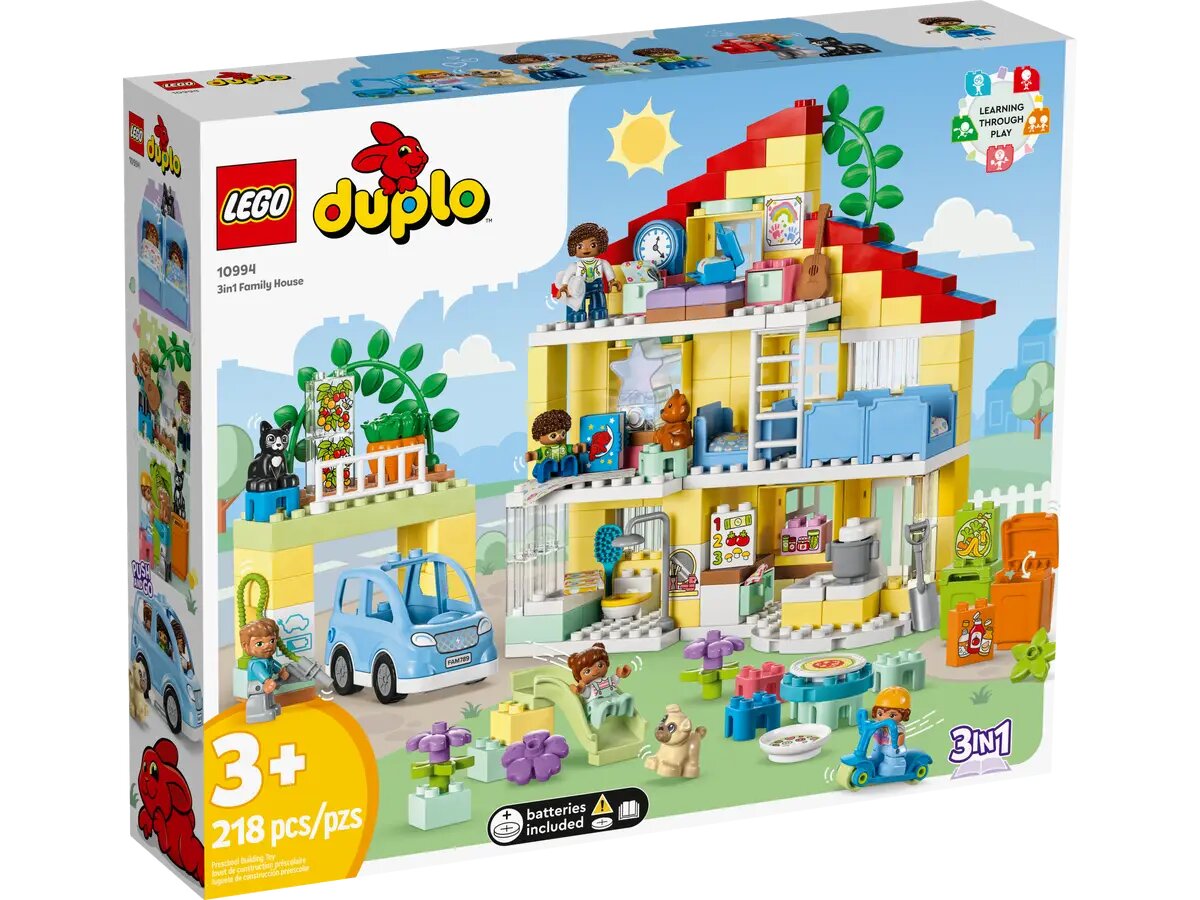 Конструктор LEGO Duplo Семейный дом 3в1 10994