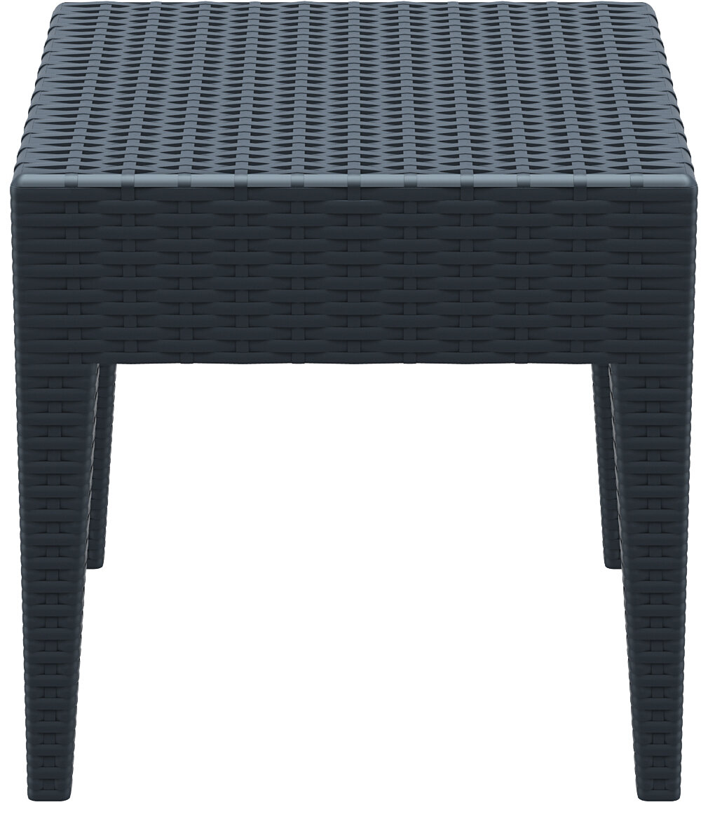 Столик для шезлонга "MIAMI LOUNGE SIDE TABLE", 45*45 см, антрацит, арт. 858 - фотография № 2