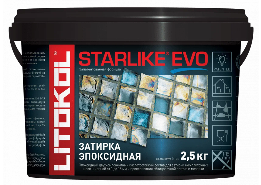 Затирка эпоксидная Starlike Evo S.105 25 кг Litokol 28502