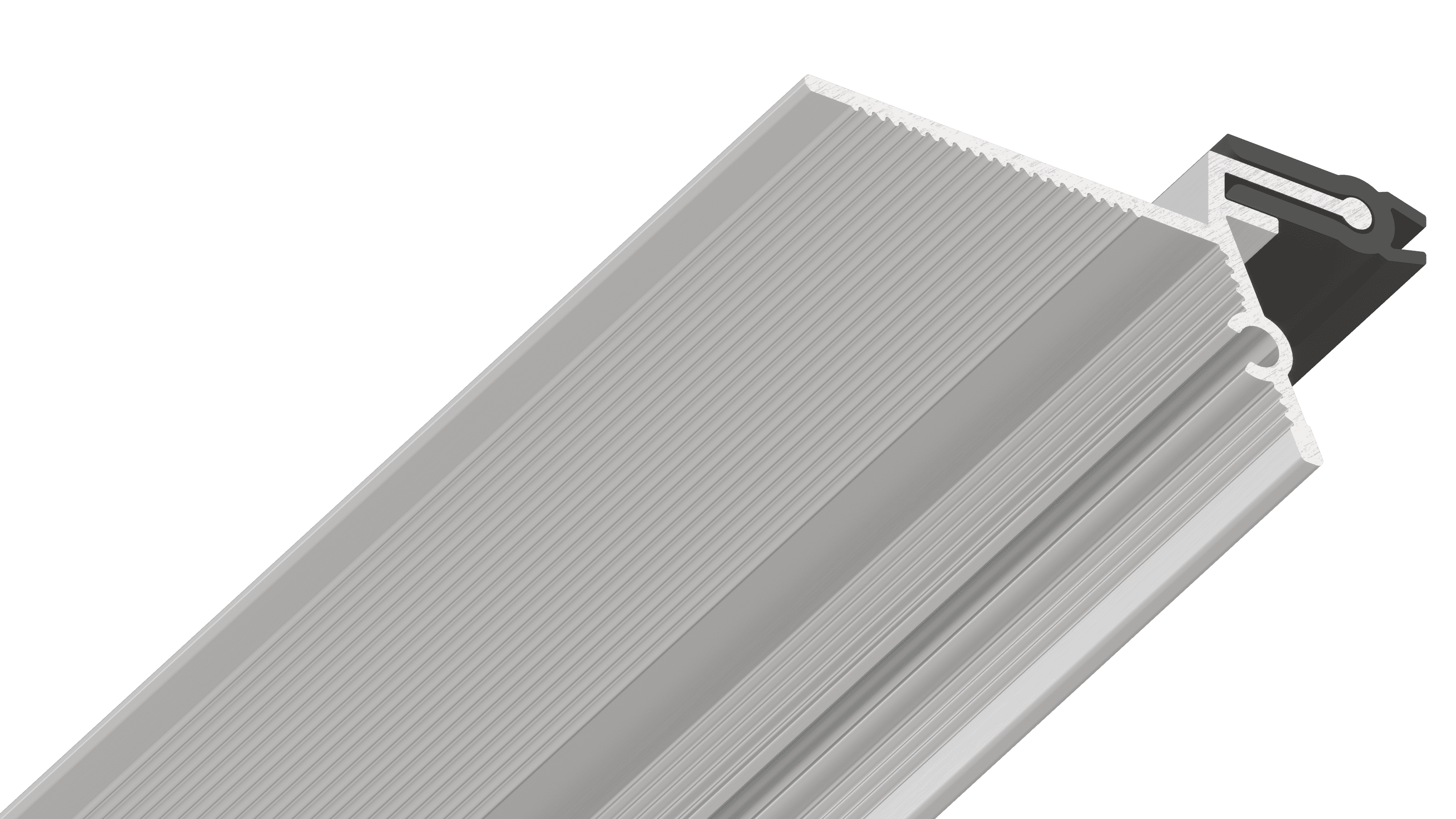 Теневой профиль для гипсокартона KRAAB GIPPS с демпфером 3-12 (1 м), алюминий (1,5 мм) - фотография № 1