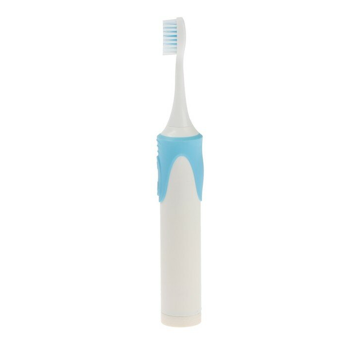 Электрическая зубная щётка Luazon LP-009, вибрационная, 8500 дв/мин, 4 насадки, 2хАА, синяя - фотография № 3
