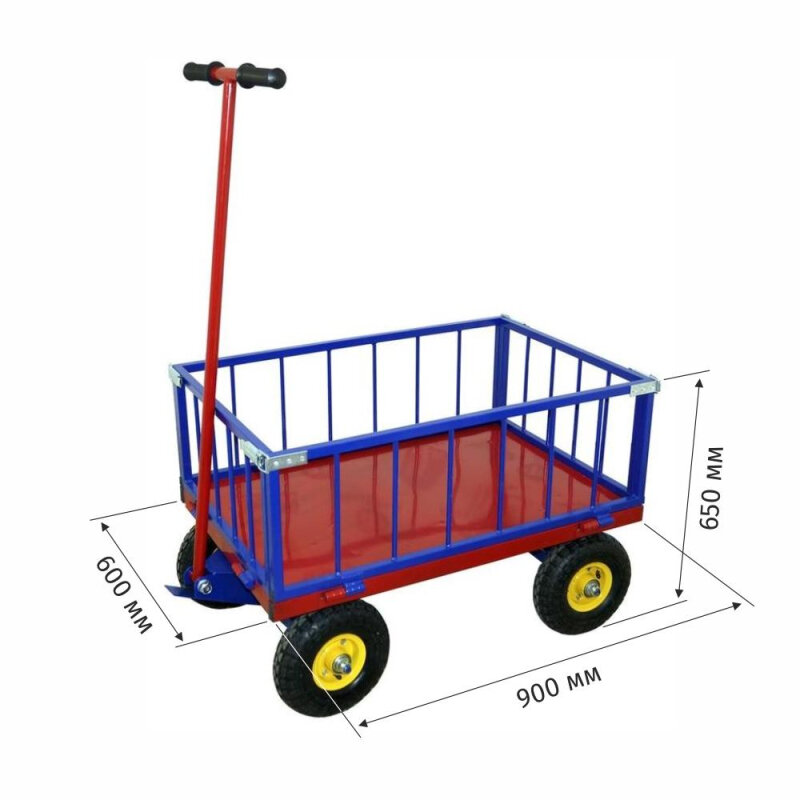 Тележка тпоб 2 Т 600х900 пневмоколеса - фотография № 2