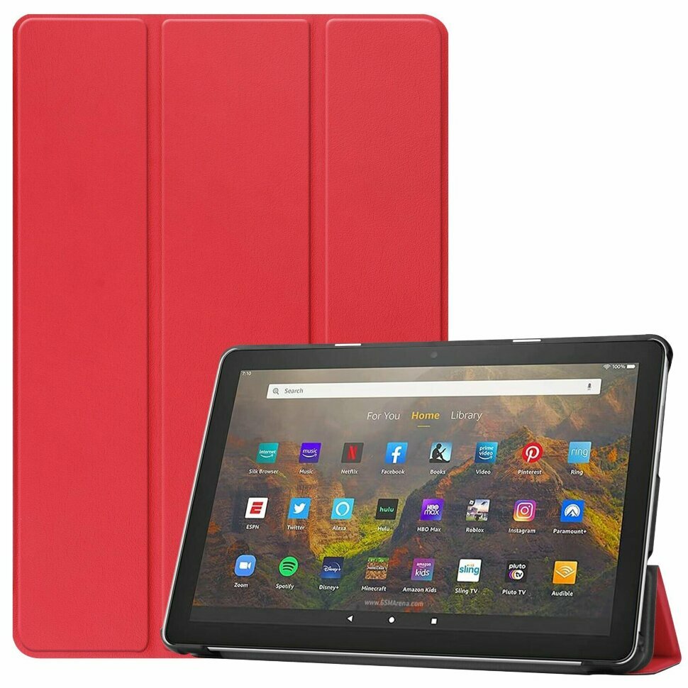 Планшетный чехол для Amazon Fire HD 10 (2021) (красный)