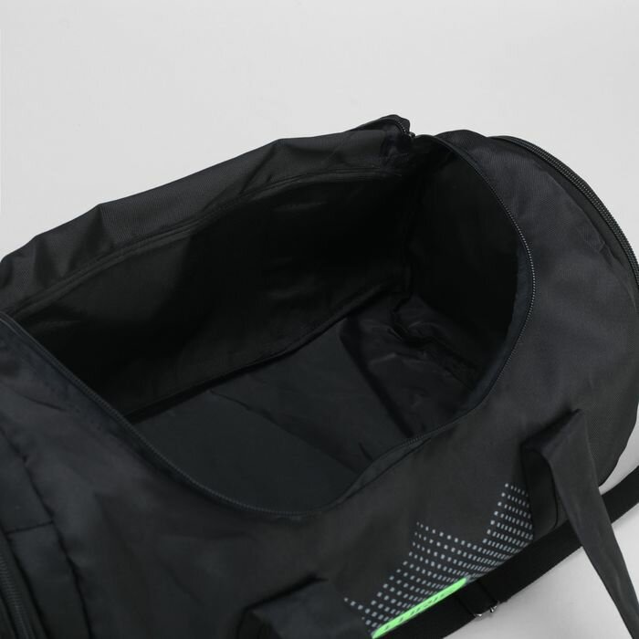 Luris Сумка спортивная на молнии, 2 наружных кармана, цвет чёрный - фотография № 5