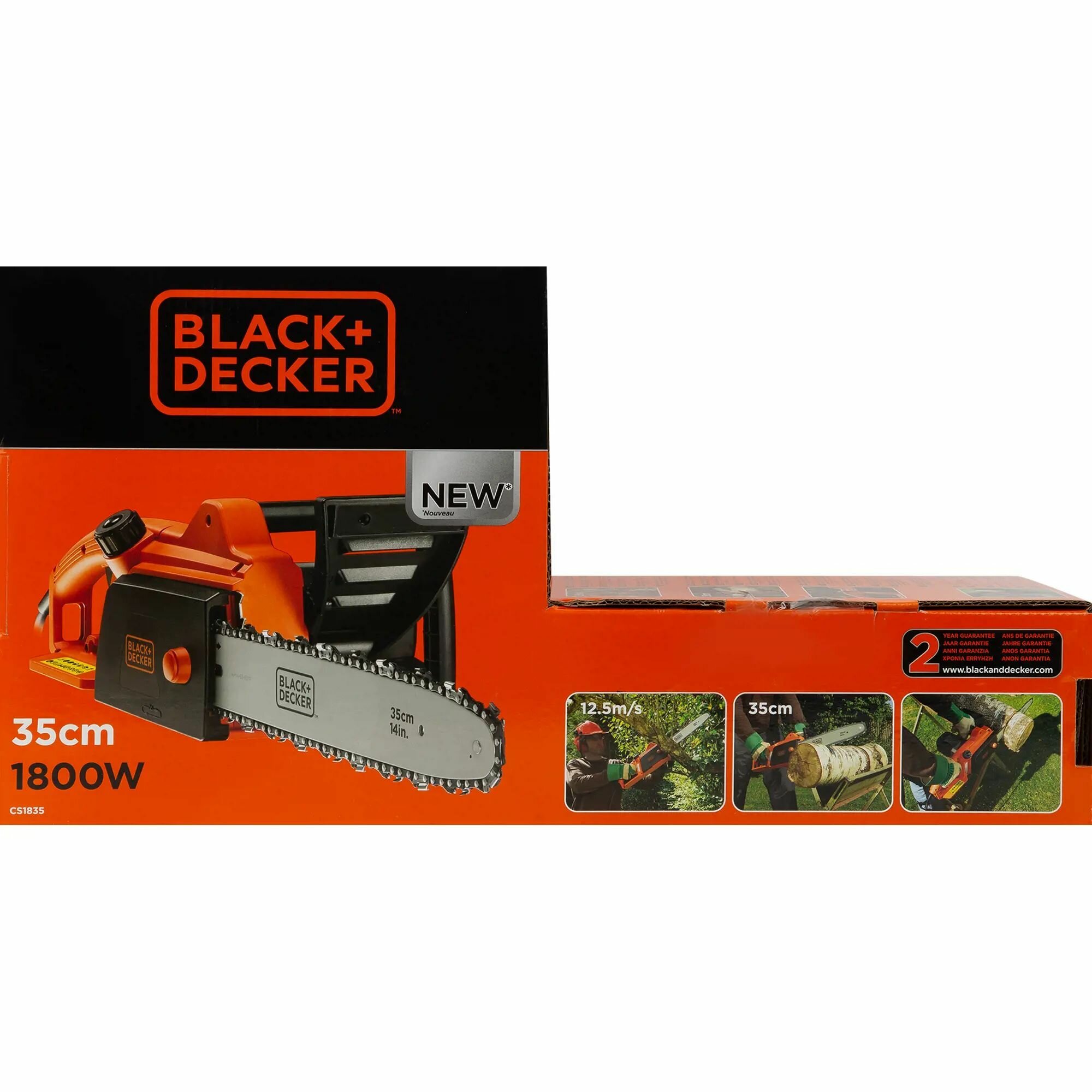 Электропила Black Decker 1800 Вт шина 35 см - фотография № 2