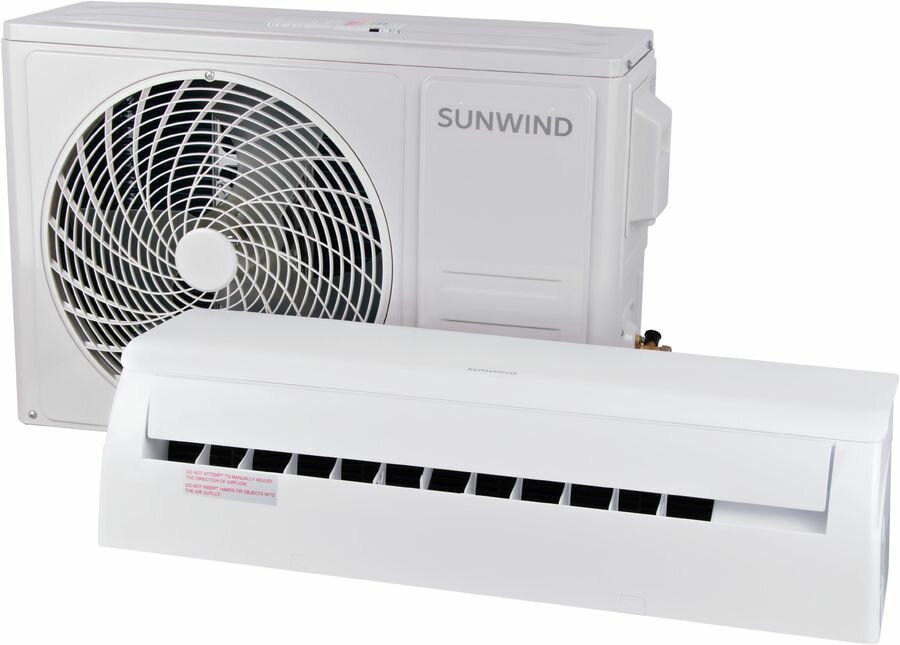 Сплит-система SunWind SW-24/IN - SW-24/OUT настенная, до 40м2, 24000 BTU, с обогревом, (комплект из 2-х коробок)