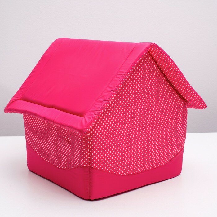 Домик "Нежность", 34 х 32 х 37 см, розовый - фотография № 4