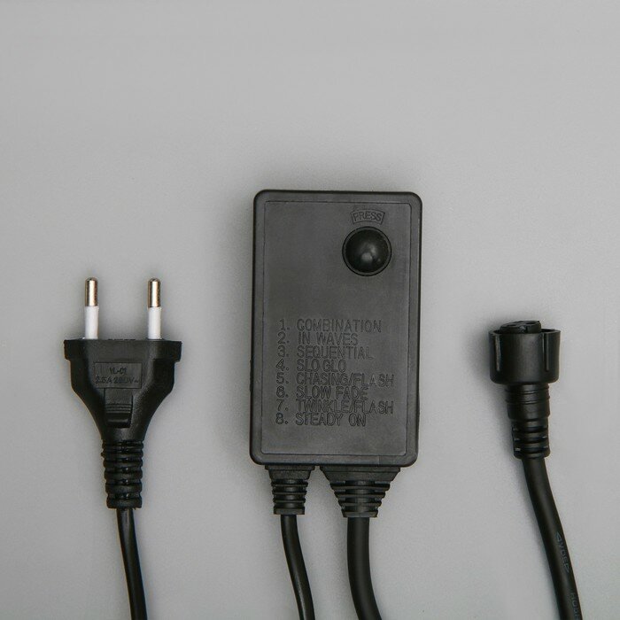 Luazon Lighting Контроллер для гирлянд УМС 3W, до 8000 светодиодов, тёмная нить, 8 режимов, 220 В - фотография № 1