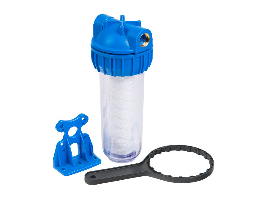 фото Колба UNIPUMP 10" CFC-10K (резьба 1/2") с картриджем SC-10W (5мкм)