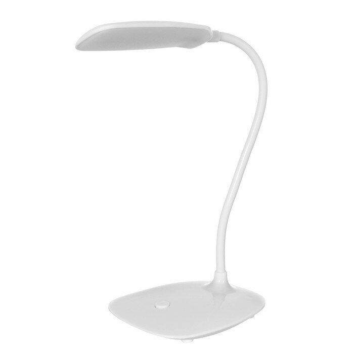 Офисные и школьные RISALUX Лампа настольная "Воркер" LED 3Вт белый 10х15х37 см - фотография № 9