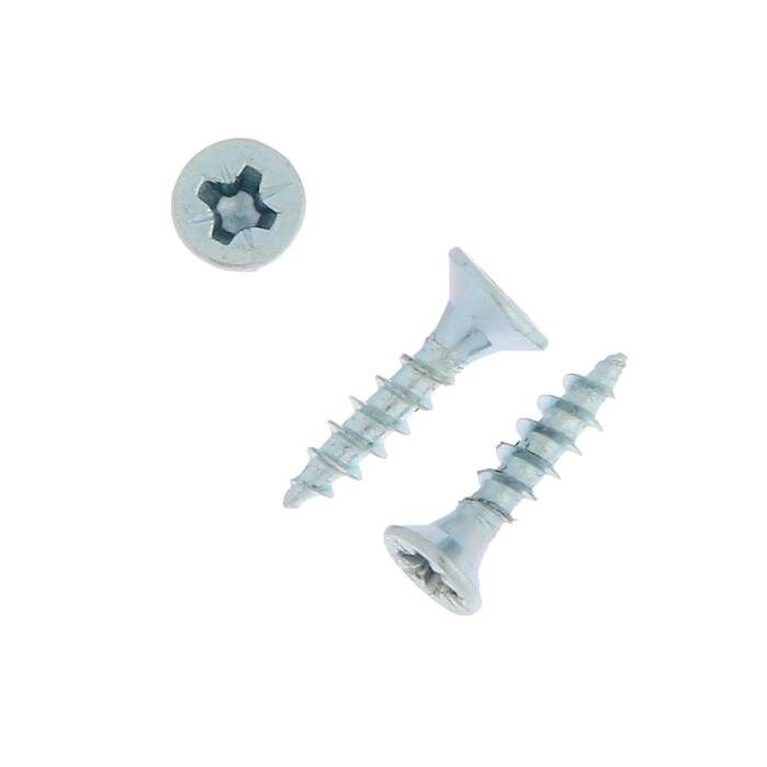 фото Саморезы универсальные тундра krep 3.5x16 мм, цинк, 30 шт., 6 штук