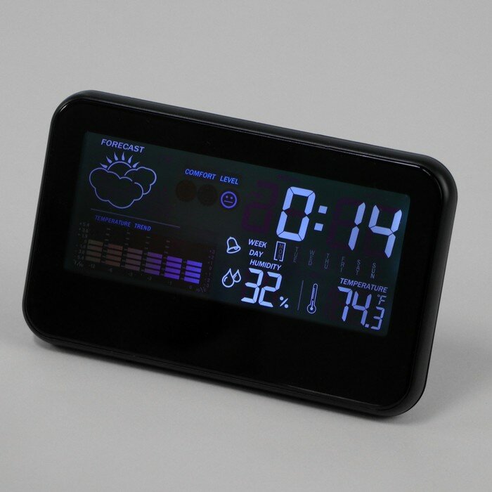 Метеостанция Irit IR-708, будильник, часы, календарь, термометр, цветной дисплей, 3хААА - фотография № 2