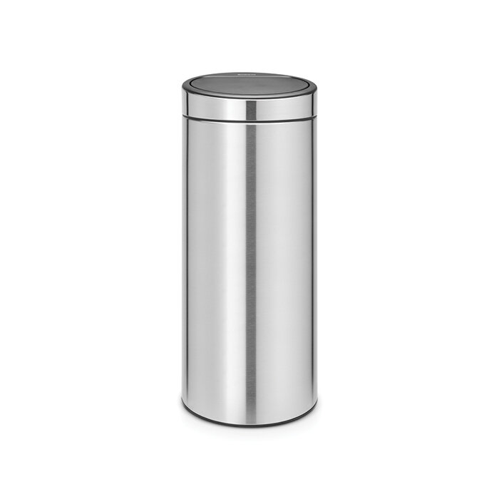 Мусорный бак Touch Bin New 30л, стальной матовый, Brabantia, 115462