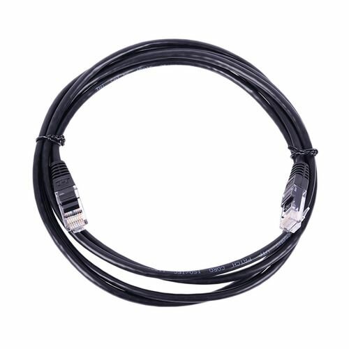 Патч-корд LanMaster вилка RJ-45 вилка RJ-45 кат.5E ПВХ 0.5м черный [twt-45-45-0.5-bk]