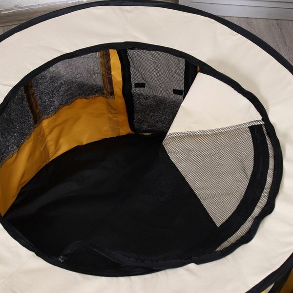 Вольер для животных, тентовый, круглый, 90 x 55 см, жёлтый - фотография № 7