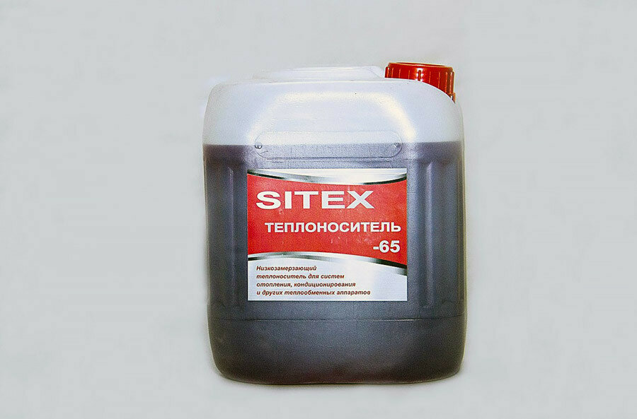 Низкозамерзающий теплоноситель "SITEX" -65 канистра 10 кг